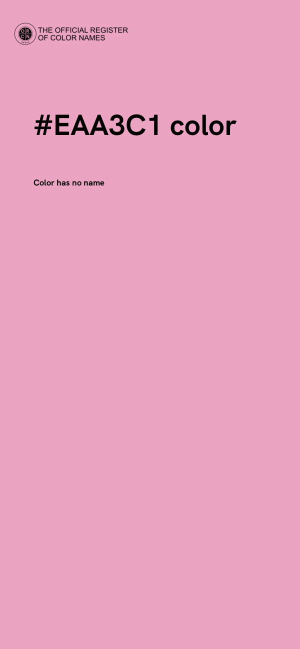 #EAA3C1 color image