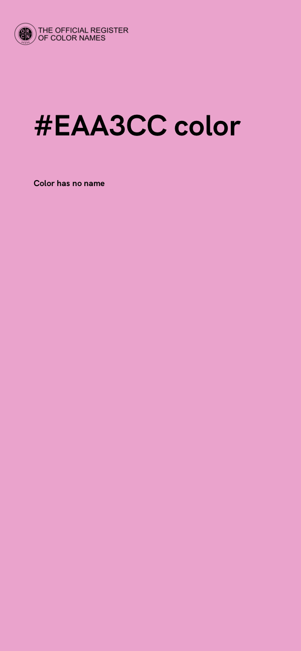 #EAA3CC color image