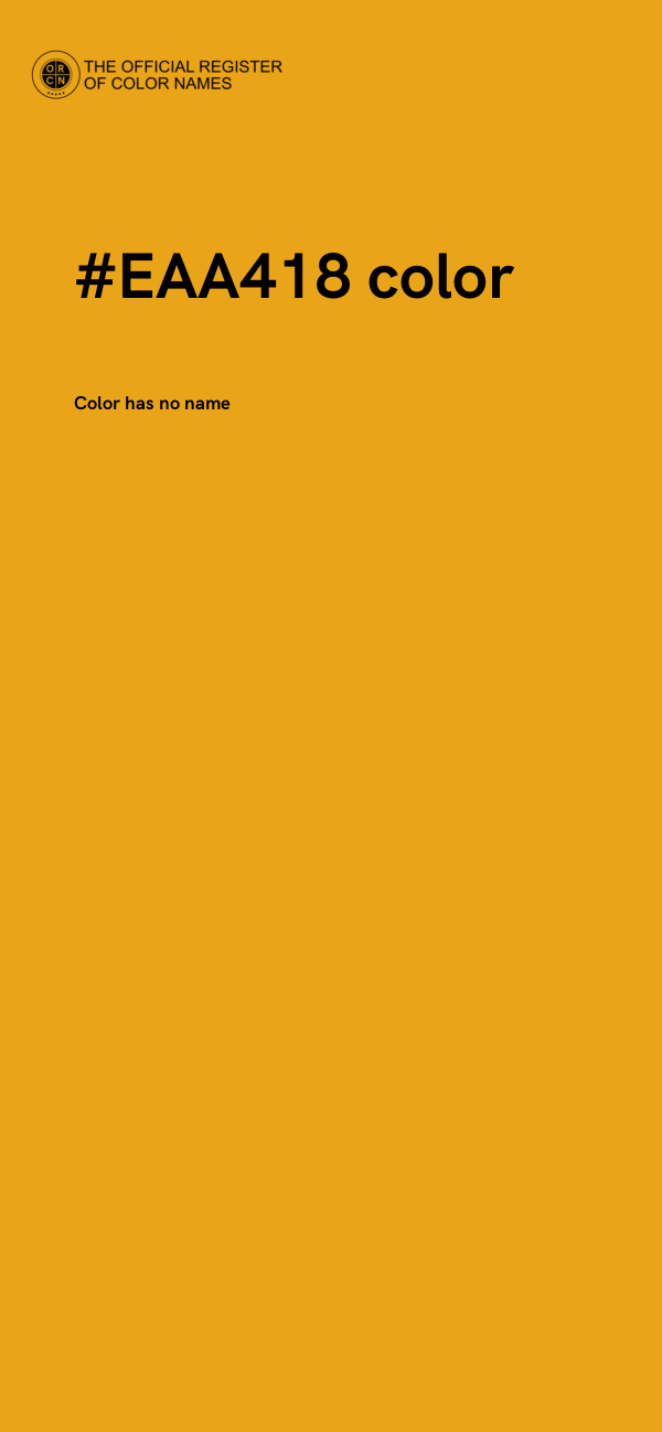 #EAA418 color image