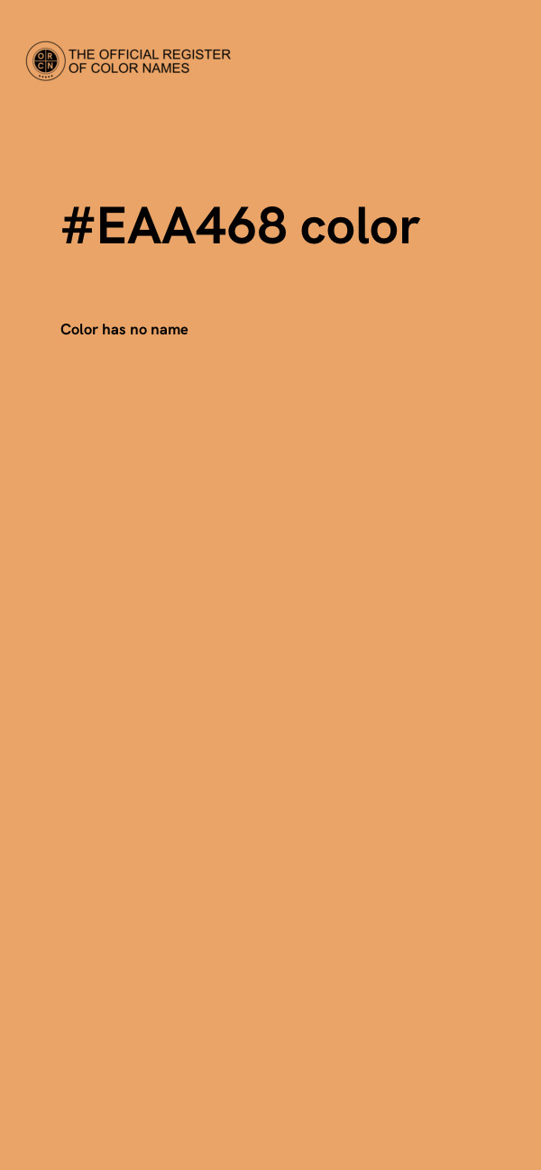 #EAA468 color image
