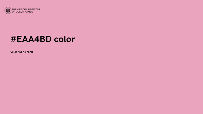 #EAA4BD color image