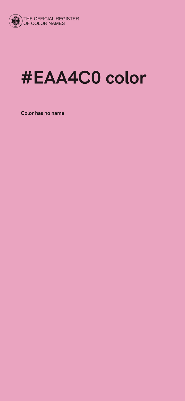 #EAA4C0 color image