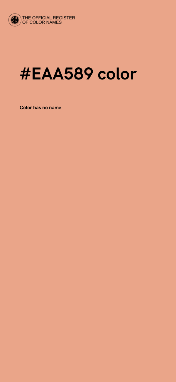 #EAA589 color image