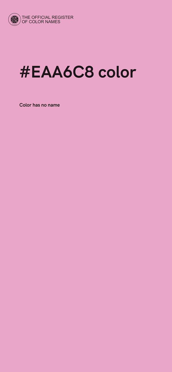 #EAA6C8 color image