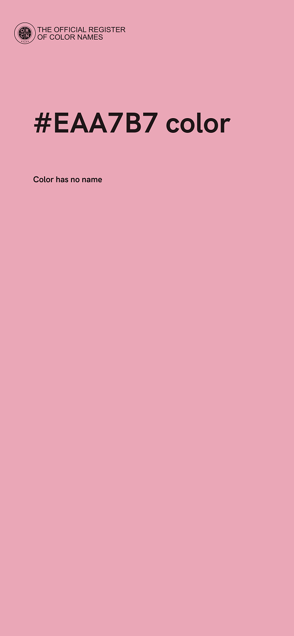 #EAA7B7 color image