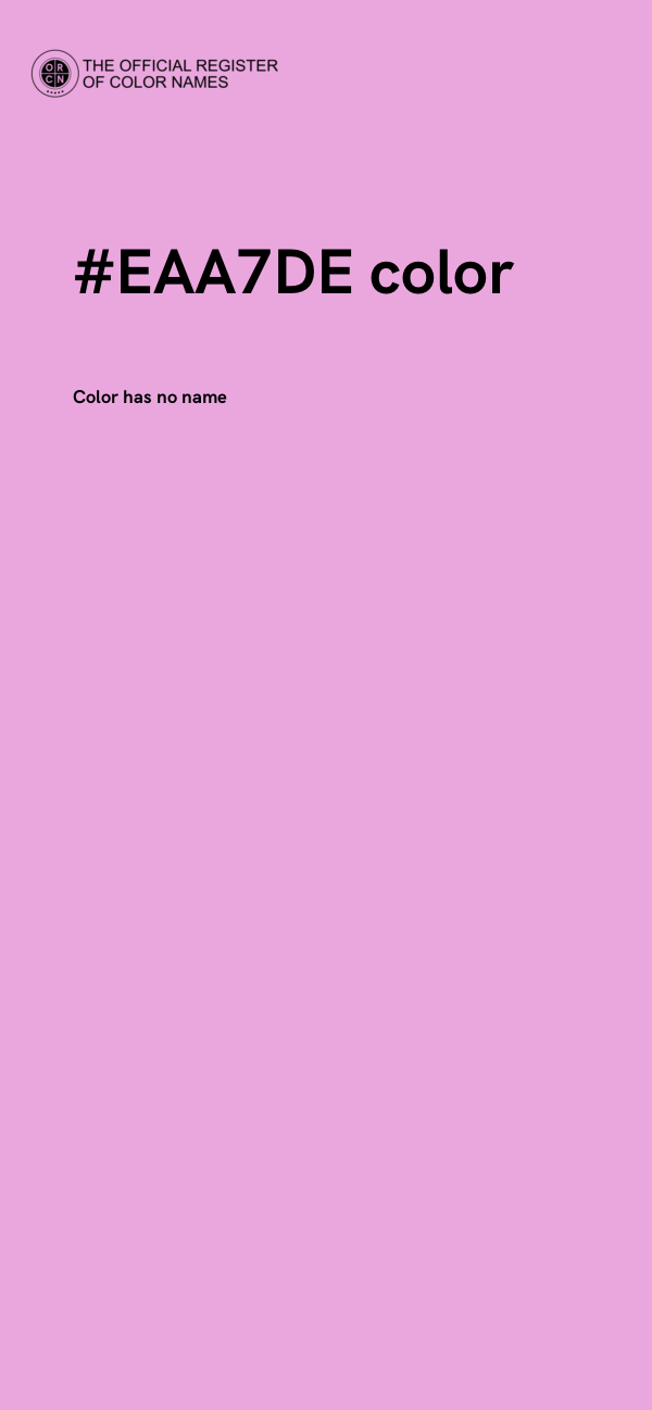 #EAA7DE color image