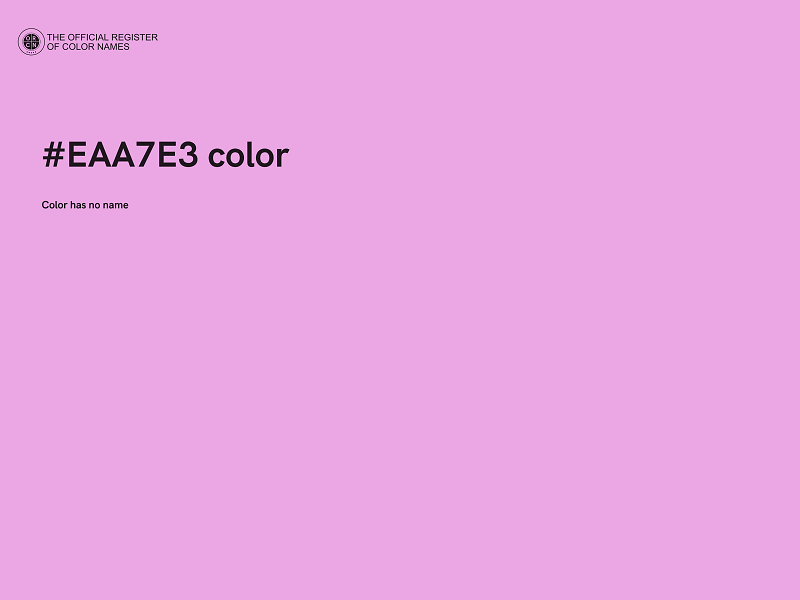 #EAA7E3 color image