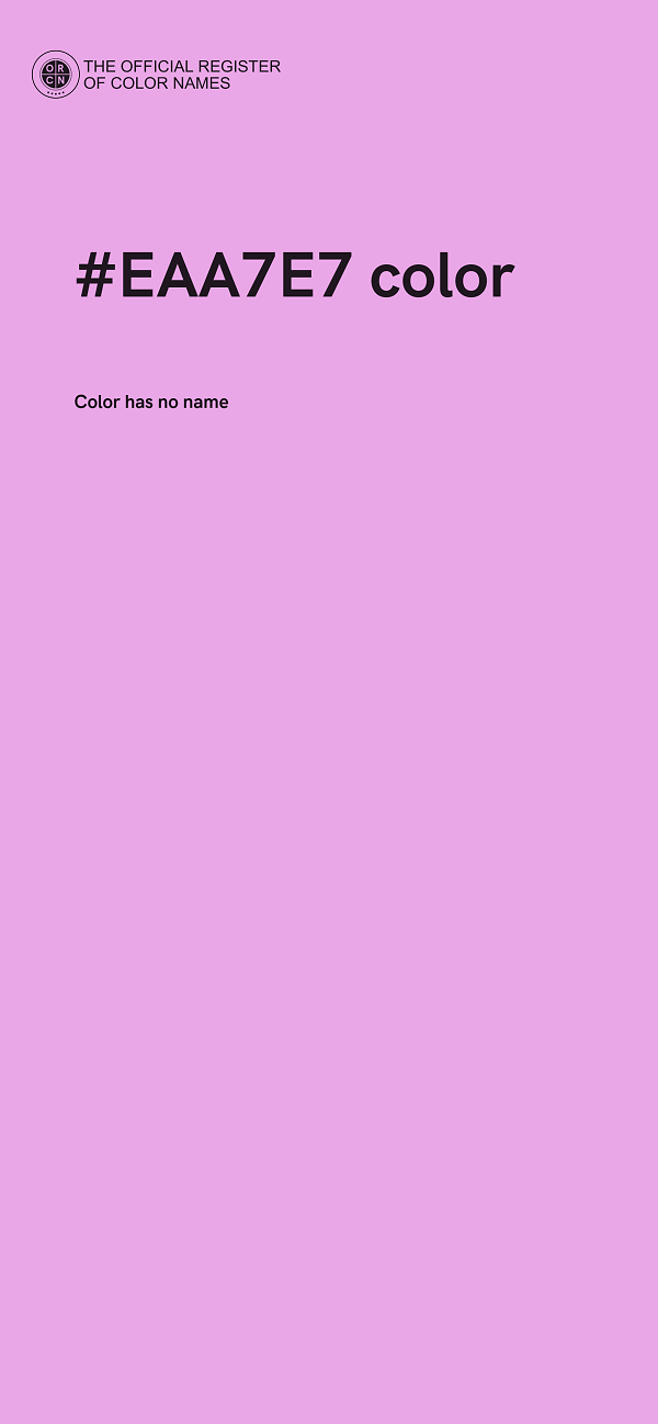 #EAA7E7 color image