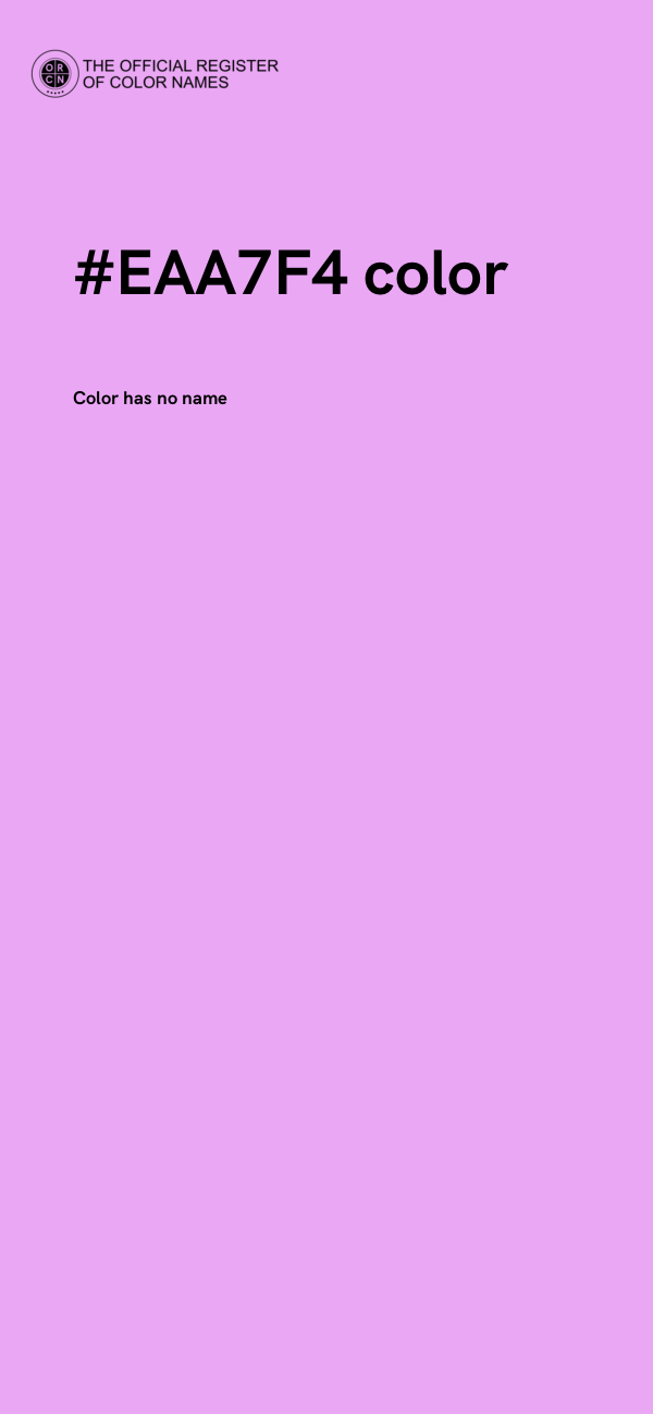 #EAA7F4 color image