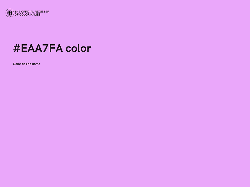 #EAA7FA color image