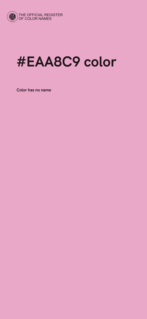 #EAA8C9 color image