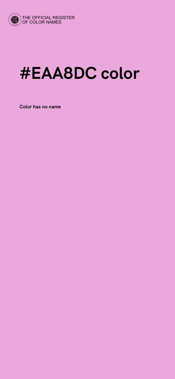 #EAA8DC color image