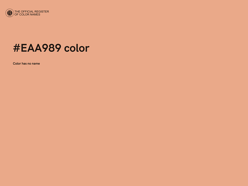 #EAA989 color image