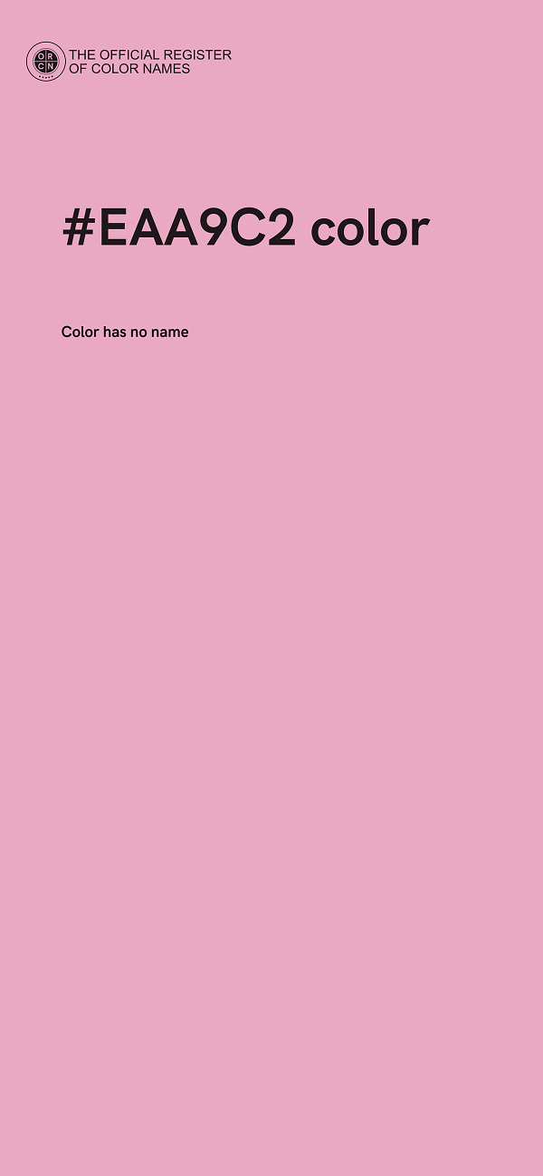#EAA9C2 color image