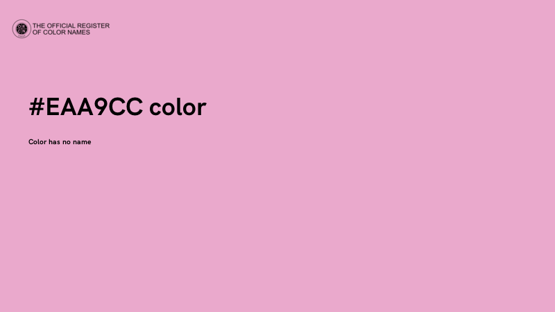 #EAA9CC color image