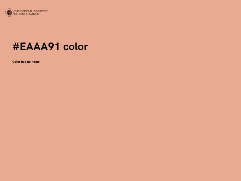 #EAAA91 color image