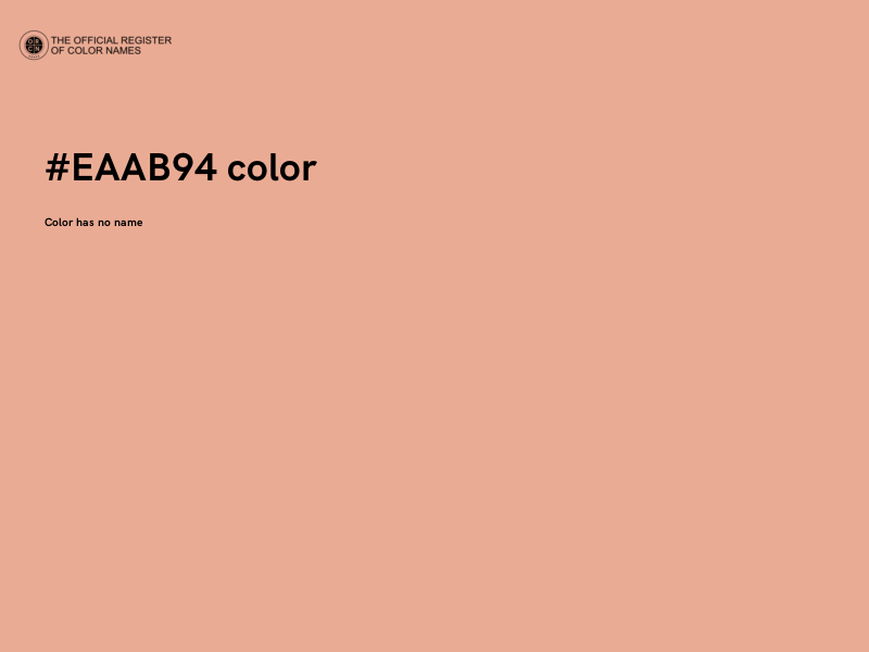 #EAAB94 color image