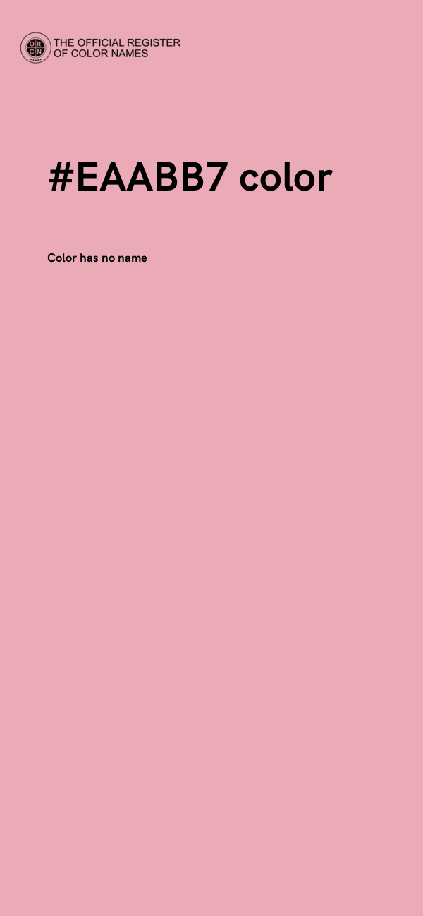 #EAABB7 color image