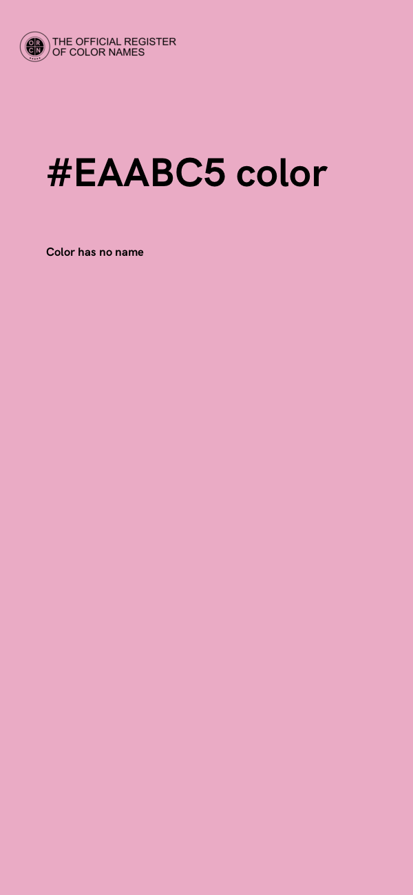 #EAABC5 color image