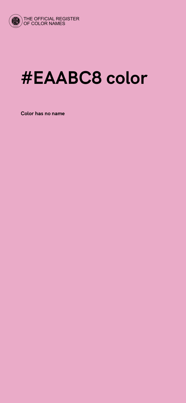 #EAABC8 color image