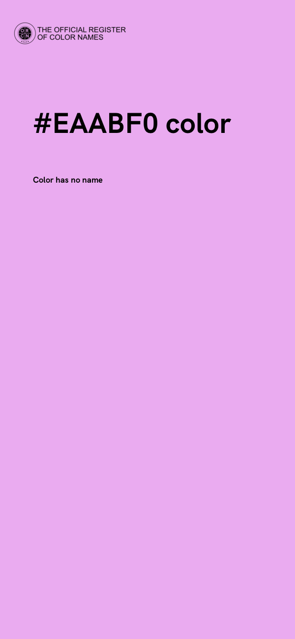 #EAABF0 color image