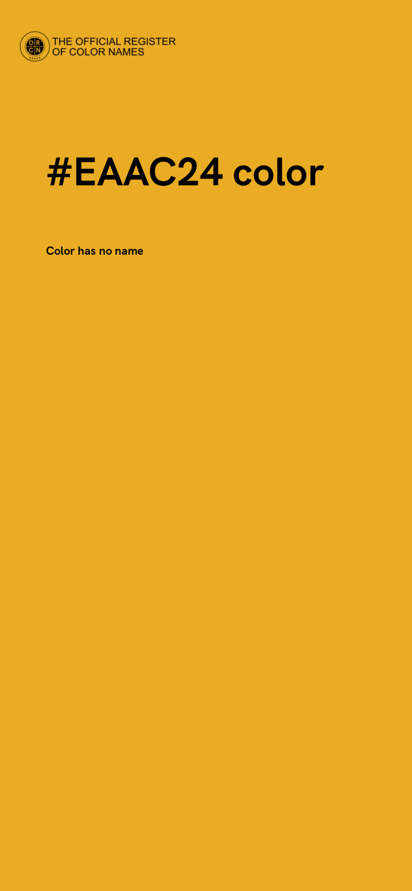 #EAAC24 color image
