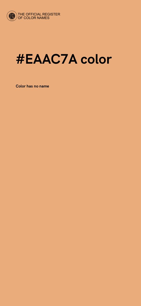 #EAAC7A color image