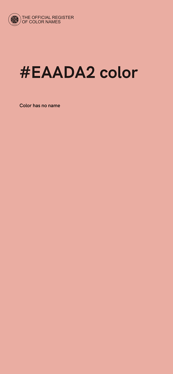 #EAADA2 color image