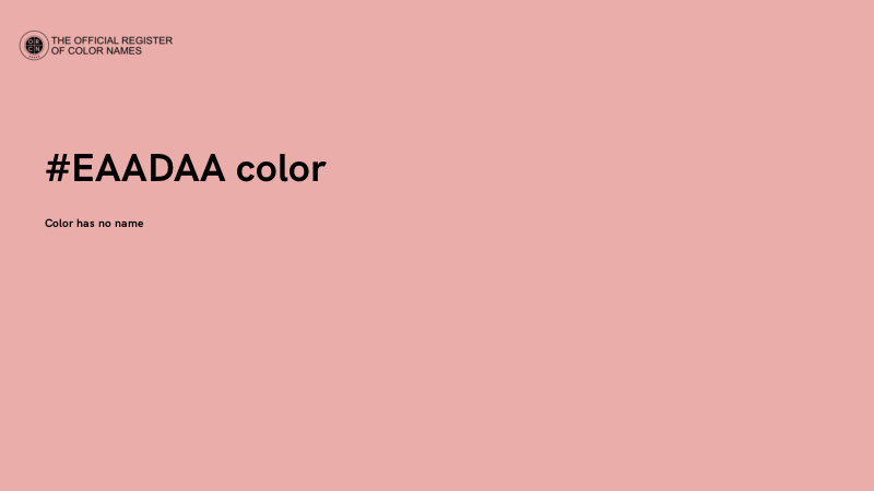 #EAADAA color image