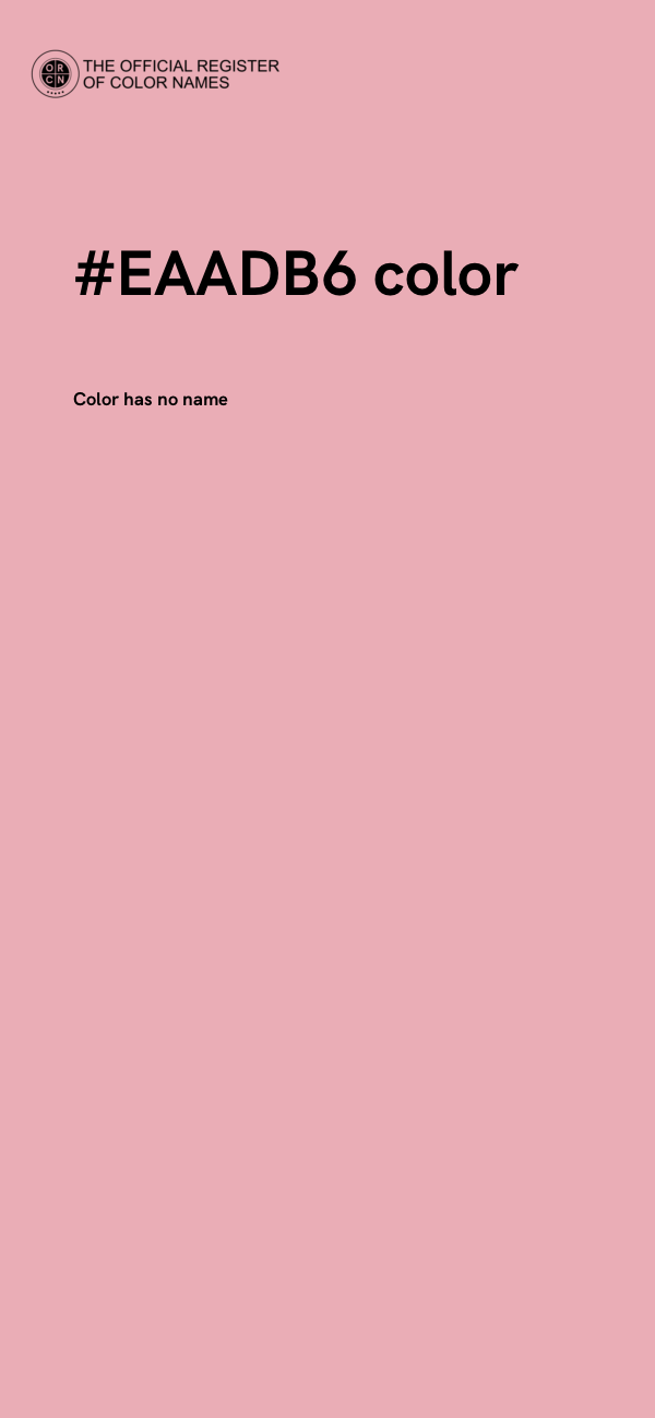 #EAADB6 color image