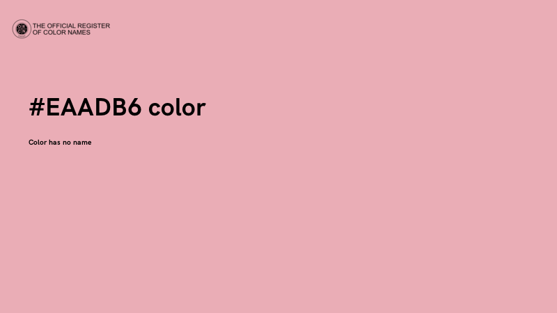 #EAADB6 color image