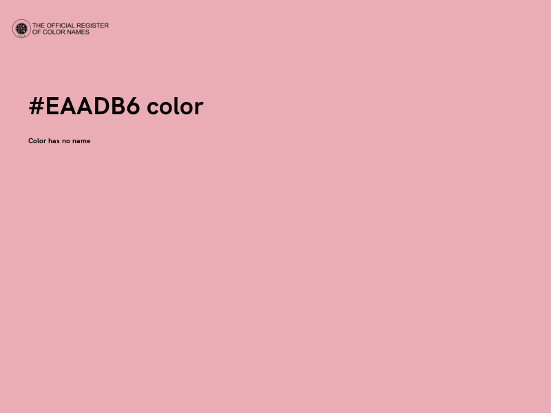 #EAADB6 color image