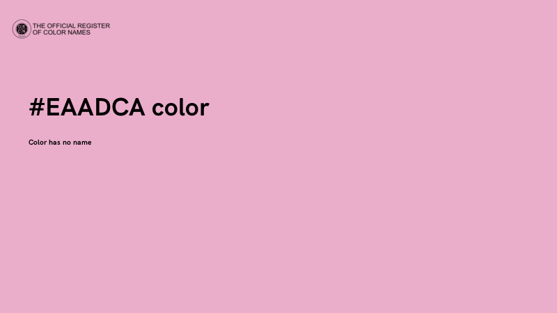 #EAADCA color image