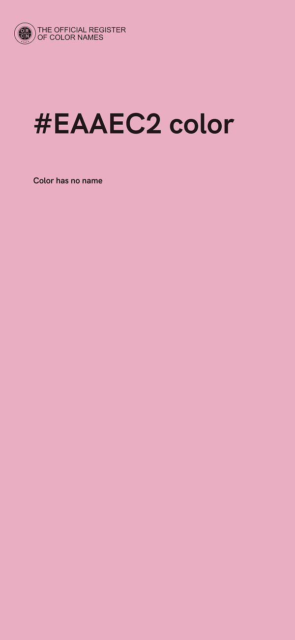 #EAAEC2 color image