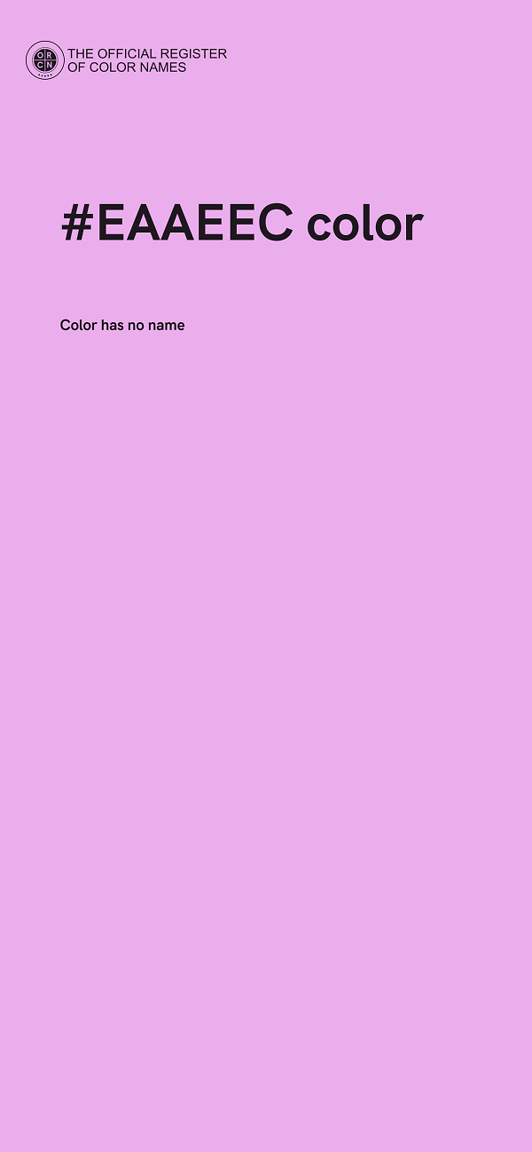 #EAAEEC color image
