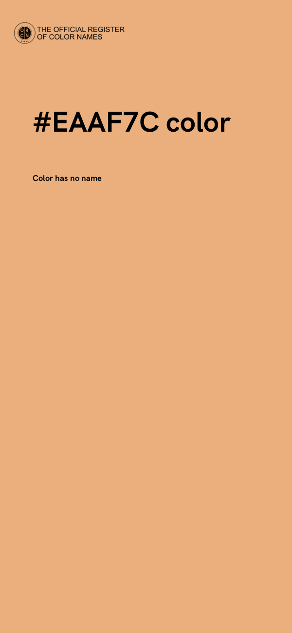#EAAF7C color image