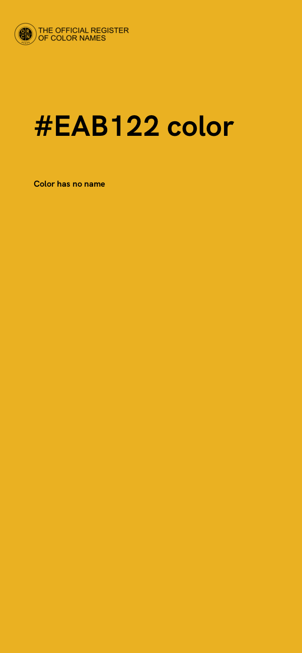 #EAB122 color image