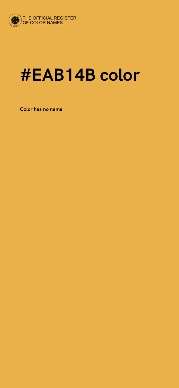 #EAB14B color image