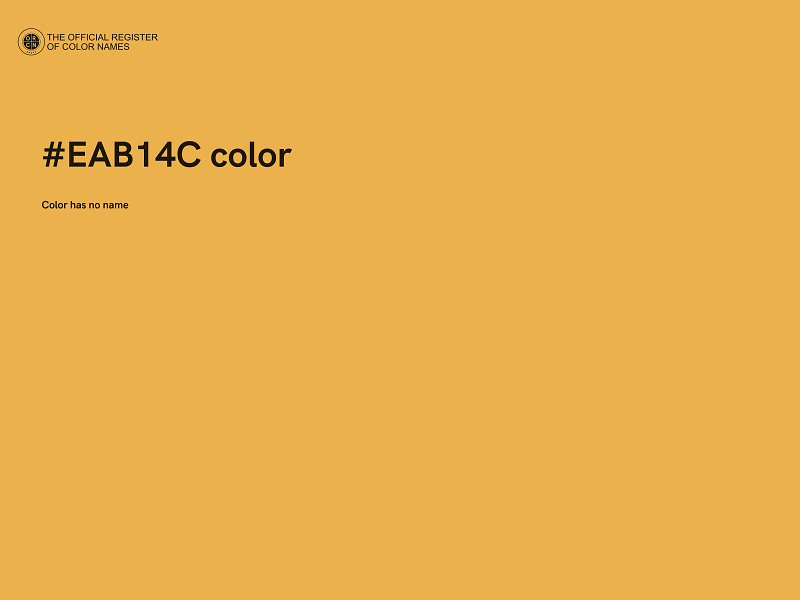 #EAB14C color image