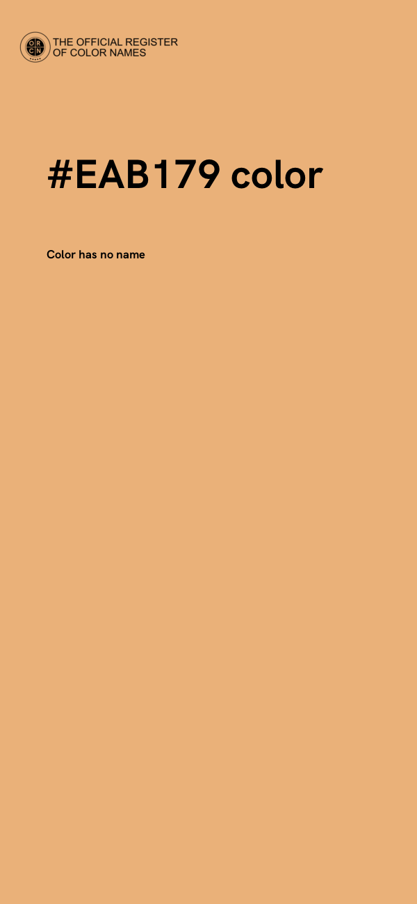 #EAB179 color image