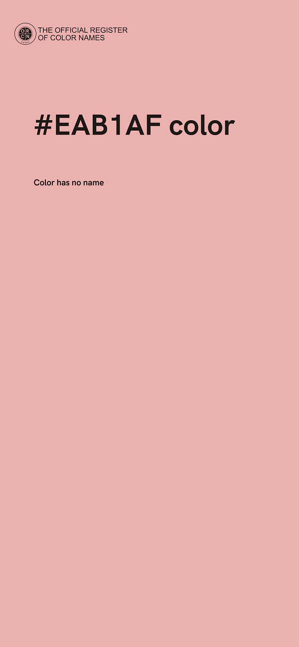 #EAB1AF color image