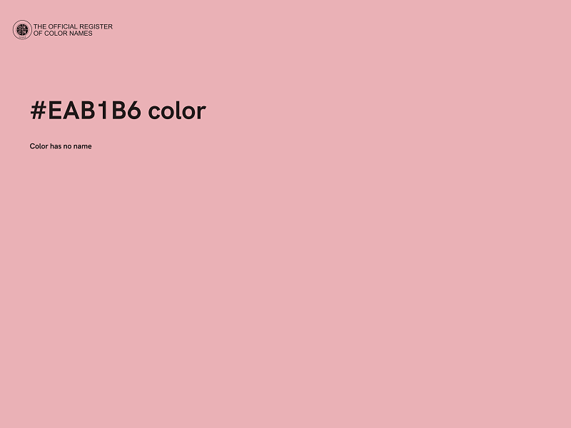 #EAB1B6 color image