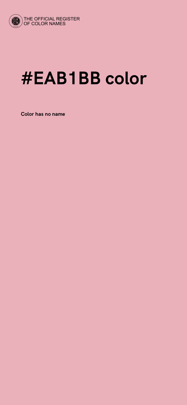 #EAB1BB color image