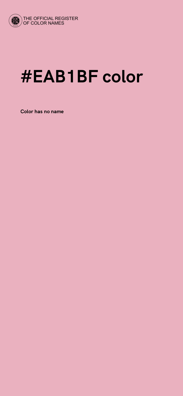 #EAB1BF color image