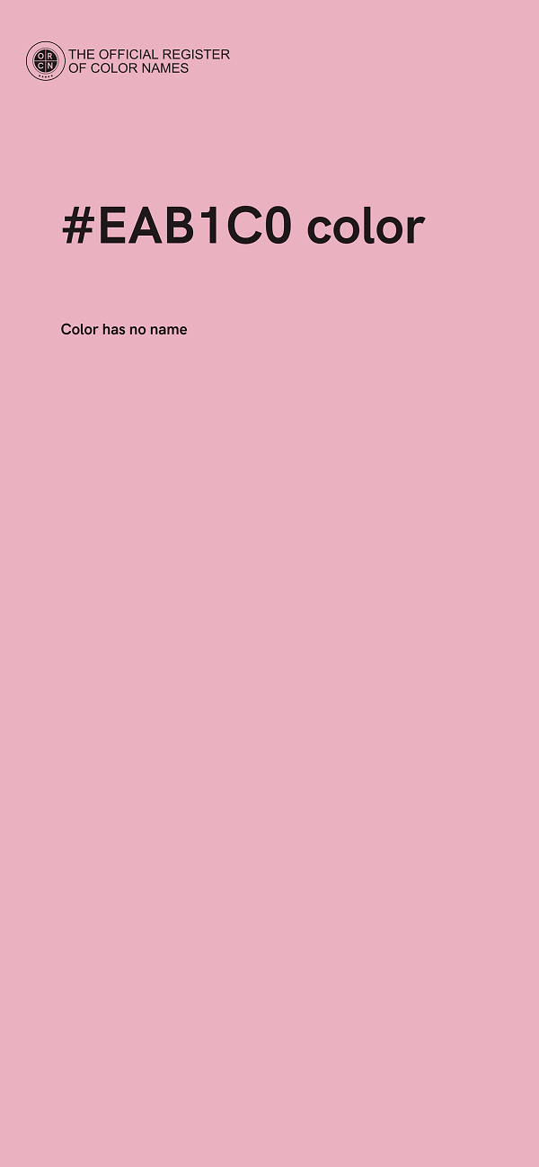 #EAB1C0 color image