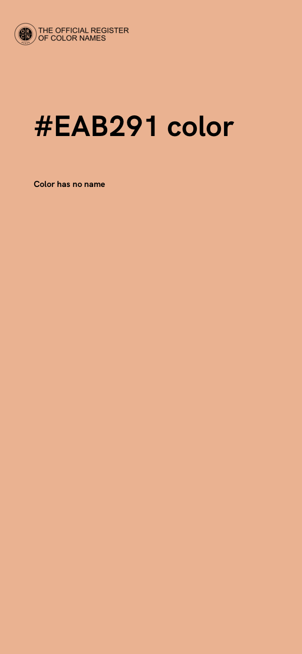 #EAB291 color image