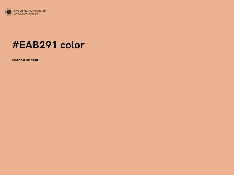 #EAB291 color image