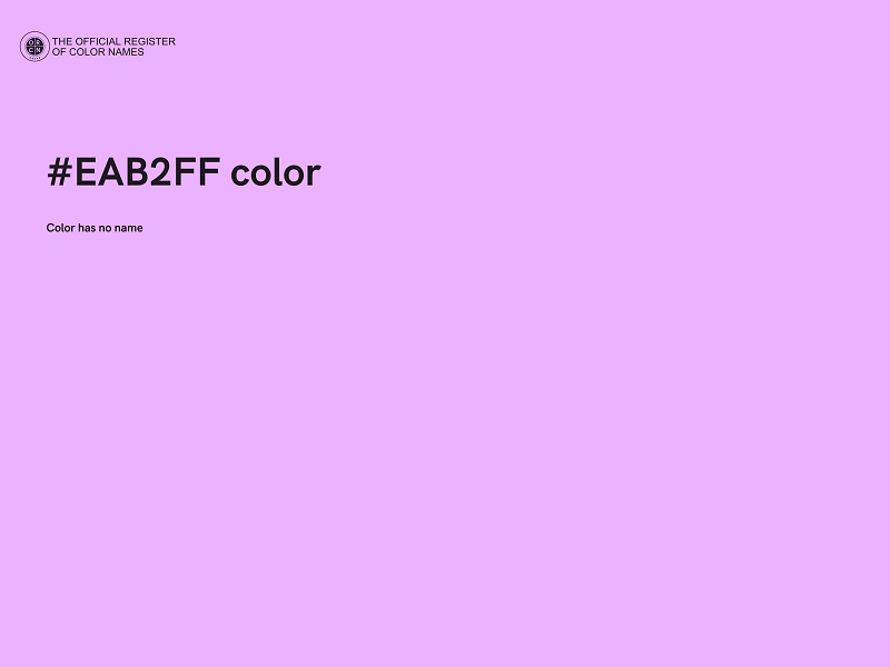 #EAB2FF color image