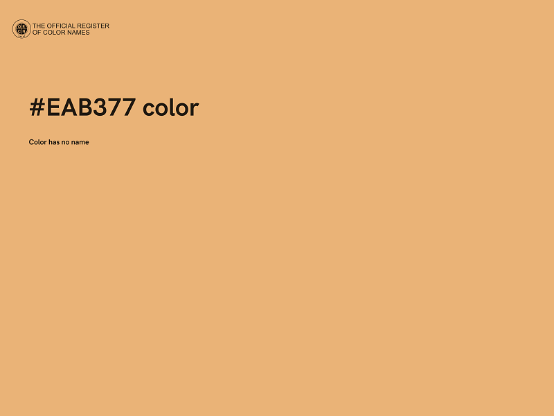 #EAB377 color image