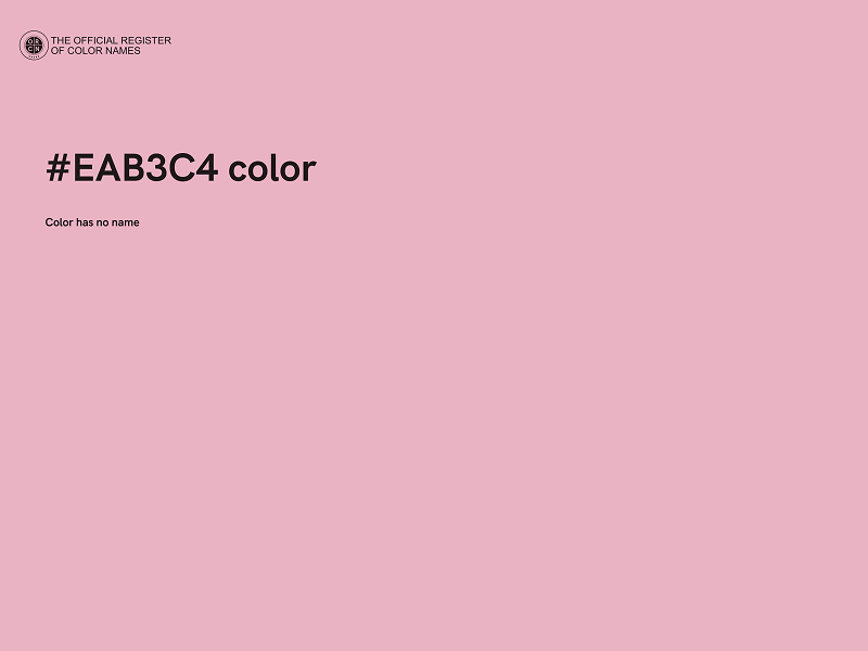 #EAB3C4 color image